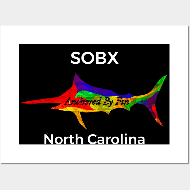 Anchored By Fin Blue Marlin-SOBX Wall Art by AnchoredByFin